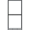 Malkų lentyna Juoda 100x30x209 cm Plienas