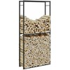 Malkų lentyna Juoda 100x30x209 cm Plienas
