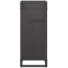Malkų lentyna Juoda 25x25x60 cm Šaltai valcuotas plienas