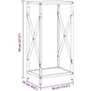 Malkų lentyna Juoda 34x25x70 cm Šaltai valcuotas plienas