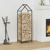 Malkų lentyna Juoda 40x25x120 cm Šaltai valcuotas plienas
