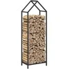 Malkų lentyna Juoda 40x25x120 cm Šaltai valcuotas plienas