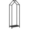 Malkų lentyna Juoda 40x25x120 cm Šaltai valcuotas plienas