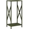 Malkų lentyna Olive Žalias 34x25x70 cm Šaltai valcuotas plienas