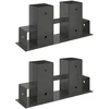 Malkų stelažo pagalbininkas 2 pcs Antracito 34 x 10 x 15 cm Plienas