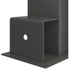 Malkų stelažo pagalbininkas 4 vnt. Antracito 34 x 10 x 15 cm