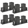 Malkų stelažo pagalbininkas 4 pcs Antracito 34 x 10 x 15 cm Plienas