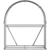 Malkų stovas, antracito, 120x45x140cm, galvanizuotas plienas
