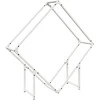 Malkų stovas Baltas 100x25x100 cm Šaltai valcuotas plienas