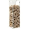Malkų stovas Baltas 25x25x80 cm Šaltai valcuotas plienas