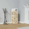 Malkų stovas Baltas 25x25x80 cm Šaltai valcuotas plienas
