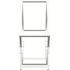 Malkų stovas Baltas 60x25x60 cm Šaltai valcuotas plienas