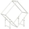 Malkų stovas Baltas 60x25x60 cm Šaltai valcuotas plienas
