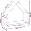 Malkų stovas Baltas 60x25x60 cm Šaltai valcuotas plienas