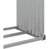 Malkų stovas, sidabrinis, 120x45x210cm, galvanizuotas plienas