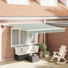 Ištraukiama markizė Žalia ir balta 350 x 250 cm
