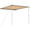 Markizė nameliui ant ratų, smėlio spalvos, 2,4x3x2,15m