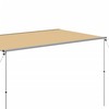 Markizė nameliui ant ratų, smėlio spalvos, 3,6x2,5x2,15m