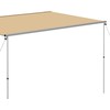 Markizė nameliui ant ratų, smėlio spalvos, 4x3x2,15m