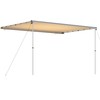 Markizė nameliui ant ratų, smėlio spalvos, 4x2,5x2,15m