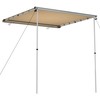 Markizė nameliui ant ratų, smėlio spalvos, 2x2x2,15m