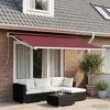 Markizės pakaitinis audinys Bordo raudona 250 x 200 cm