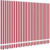 Markizės pakaitinis audinys Raudona ir balta 2,5 x 2 m