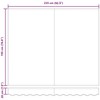 Markizės pakaitinis audinys Žalia ir balta 2,5 x 2 m