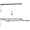 Markizės rėmas Antracitas 3,5 x 2 m metalas