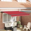 Markizės rėmas Raudona 350 x 250 cm Poliesteris su PU danga