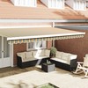 Markizės pakraščio pakeitimas Žalia ir geltona 480 x 20 cm