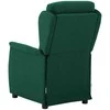 Fotelis Masažo kėdė Tamsiai žalia 93.5 x 67.5 x 101.5 cm audinys