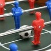 Mažas stalo futbolo stalas, klevo spalvos, 69x37x62cm