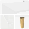 Medijos lentynos rinkinys 3 vnt. Balta 212 x 46 x 112 cm