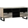 TV vienetai su stalčių Balta 100 x 33 x 46 cm Apdirbta mediena