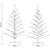 Medinė Kalėdų eglutė 240 cm Bambukas ir pušies medienos masyvas
