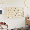 Sieninis vitrina su lentyna Smėlio 100 x 8,5 x 54 cm fanera