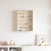 Sieninis vitrina su lentyna Smėlio 40 x 8,5 x 54 cm fanera