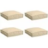 Pagalvėlė 4 pcs Smėlio 40 x 40 x 8 cm Oksfordo audinys