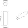 Mediniai kaiščiai 12 vnt. Ruda Ø 8 x 35 mm Medienos masyvas