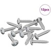 Mediniai varžtai 12 pcs Sidabro M3,5 x 20 mm Plienas