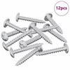 Mediniai varžtai 12 pcs Sidabro M4 x 25 mm Plienas
