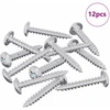 Mediniai varžtai 12 vnt. Sidabrinė M4 x 25 mm Plienas