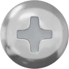 Mediniai varžtai 2 vnt. Sidabrinė M4 x 25 mm Plienas
