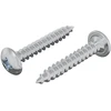 Mediniai varžtai 2 vnt. Sidabrinė M4 x 25 mm Plienas