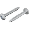 Mediniai varžtai 2 vnt. Sidabrinė M4 x 28 mm Plienas