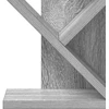 Medinis 4-juos aukštų knygų stovas 30 x 18 x 60 cm Pilka Sonoma