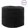 Medvilninė virvė 12 mm 250 m Juoda 100% Medvilnė