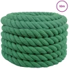 Medvilninė virvė 30 mm 10 m Žalia 100% Medvilnė