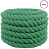Medvilninė virvė 40 mm 25 m Žalia 100% Medvilnė